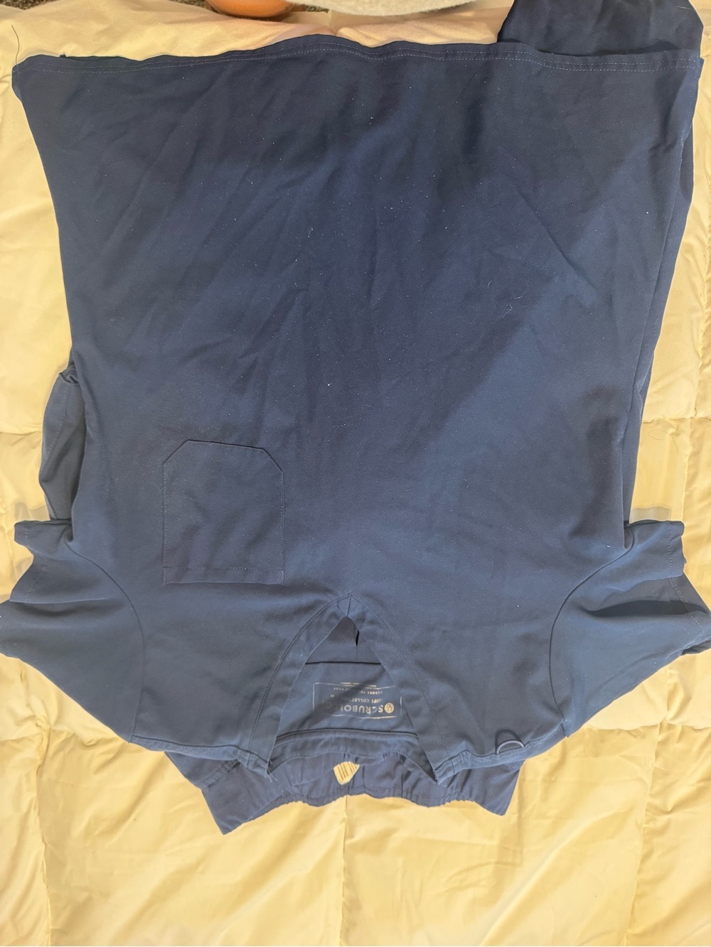 Classic Navy Blue Scrub Set - Straight leg